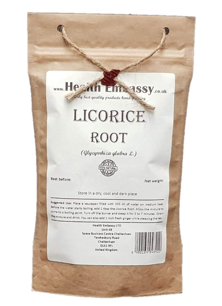 Health Embassy Licorice Root ← Glycyrrhiza Glabra ← Herbal Tea (50g)