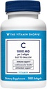 La vitamina Shoppe Vitamina C 1000MG, Fácil de Tragar, Antioxidante que soporta la salud inmune y cardiovascular (100 Softgels)