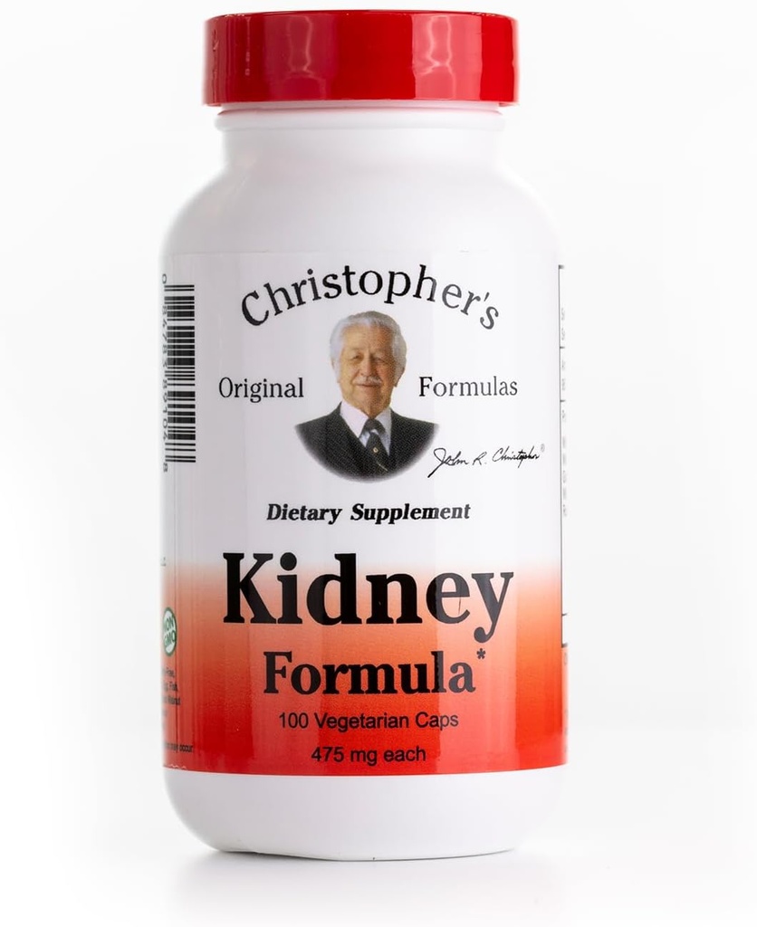 Christopher's Original Formula Kidney, Natural Herbal Support, 500 mg, 100 caps