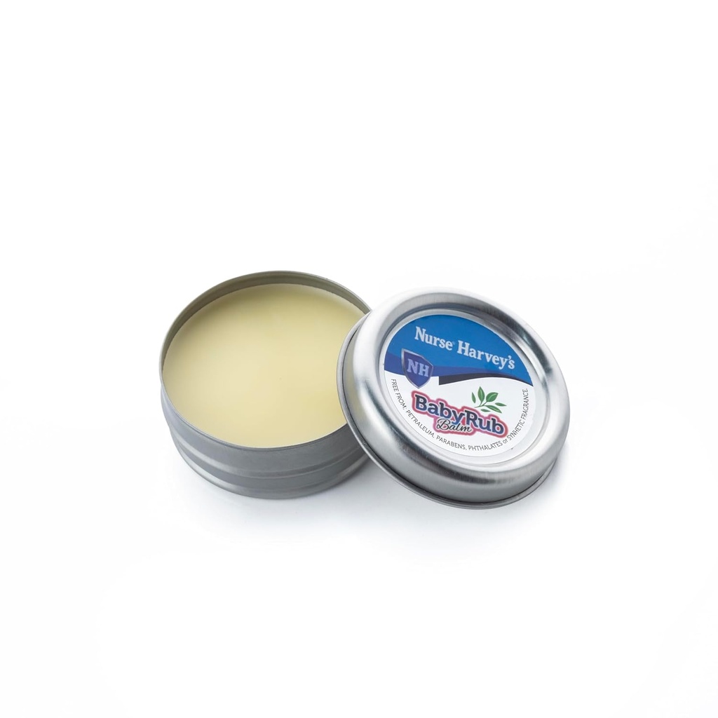 NURSE HARVEY'S BABY RUB BALM (Purely Natural Baby Chest Rub, 3 Month+, Soothes Coughs & Stuffy Noses) 0.7Fl Oz