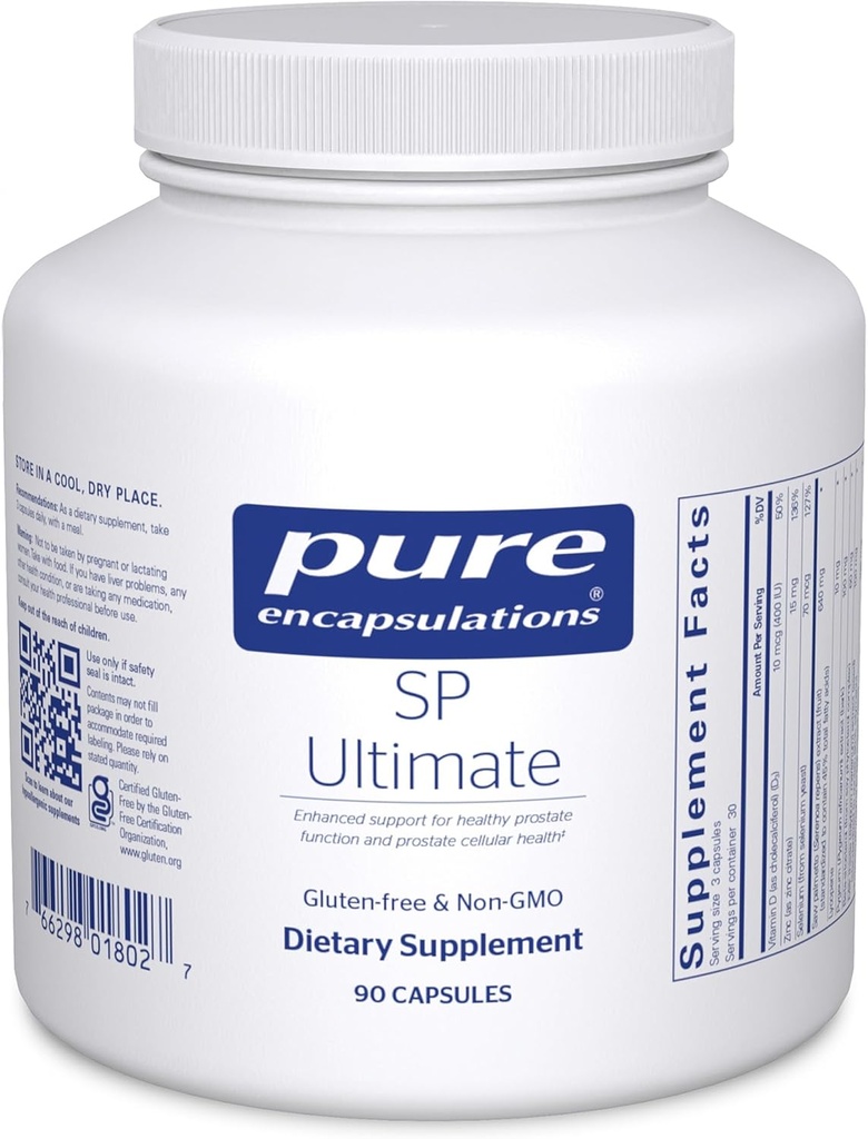 Pure Encapsulations SP Ultimate ← Enhance Support for Healthy Prostate Function and Prostate Cellular Health* TEN 90 Capsules