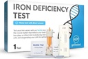 getTested Iron Deficiency Test Kit – Home Blood Test for Anemia with Fast Results – Fingerprick Sample, No Lab Visit Needed – Clinically Validated Check for Low Iron Levels