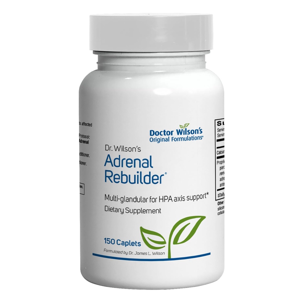 Dr. Wilson's Adrenal Rebuilder 150 Caplets multiglandular incluyendo Adrenal Cortex para el soporte de eje Arenal y HPA*