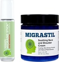 Migrastil Migraine Stick con Magnesium &amp; Soothing Neck y el hombro Cream Bundle