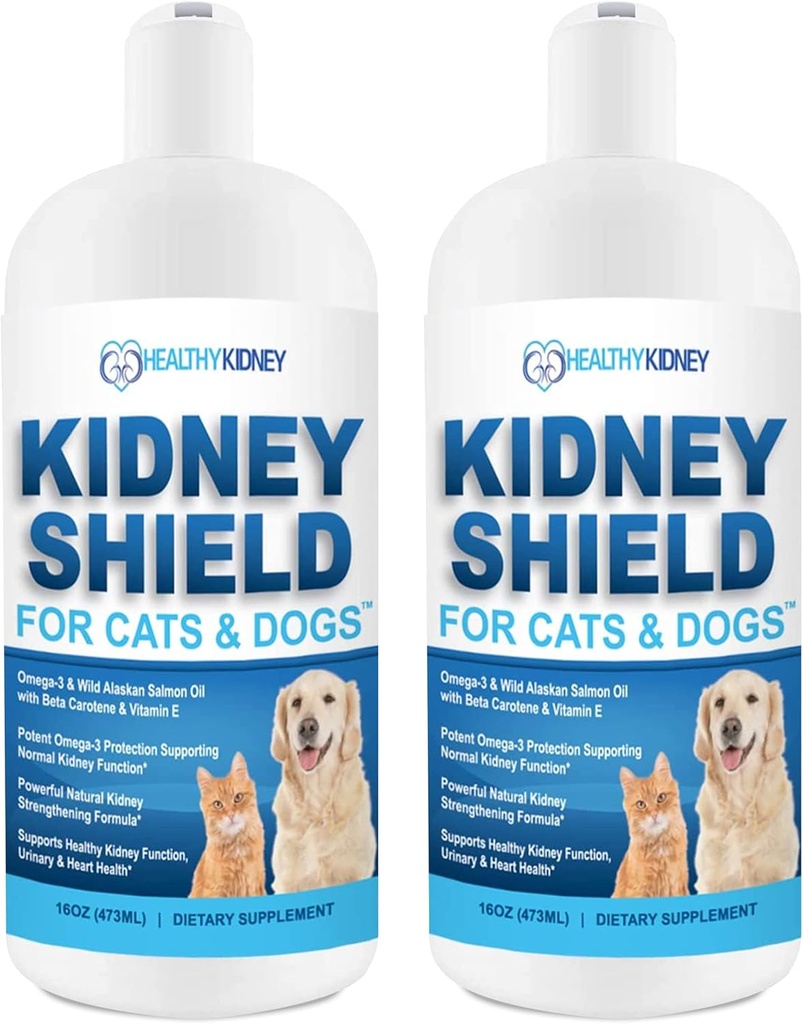 Soporte para perros y gatos, Canine Feline Renal Health Support Suplemento para la función normal del riñón, Creatinina, Detox, Best Kidney Cat Suplemento, Mejorar las mascotas Aliviar un riñón Salud - 2 Pack