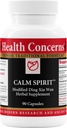 Health Concerns Calm Spirit - Stress Relief Supplement for Men &amp; Women - Herbal Calming Support - Eases Tension & Nervousness - Magnesium, Hawthorn, Chinese Peony & Taurine - 90 Capsules
