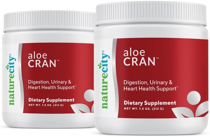 NatureCity AloeCran Sugar Free Drink Mix Supplement TEN Pure Aloe Vera, Cranberry Powder &amp; Dietary Fiber Previous Unsweetened Cranberry Concentrate ← Apoya Digestive, Urinary &amp; Metabolic Health TENED 60 Servings