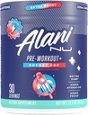 Alani Nu Pre Workout+ Powder Rocket POP, Boost Extra, Sugar Gratis, 300mg Caffeine, L-Theanine, Beta-Alanine, Citrulline, 30 Servings