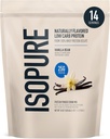 Isopure Low Carb 100% Pure Whey Isolate Protein Powder, Lactose Free, Gluten Free, With Vitamins, Vanilla Bean, 25g Protein Por Serving, 1 Lb, 14 Servings (Packaging May Vary)