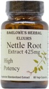 Barlowe's Herbal Elixirs Nettle Root Extract ← Urtica Dioica con 95% 3,4-Divanillyltetrahydrofuran TEN 425mg Por Capsule Ø 60 Vegan Capsules TEN Stearate-Free TEN Glass Bottles