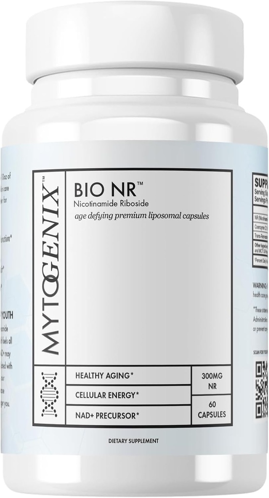 Pure NR Capsules - Nicotinamide Riboside Suplemento - 300mg Por Serving - 60 cápsulas por botella - Anti-Aging- Repair Damaged DNA - Mejorar la función cognitiva - Optimize Brain Activity