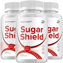 Sugar Shield Suplemento, Sugar Shield Pills, Sugar Shield Extra Strength Formula, Sugar Shield Advanced Formula Capsules, Sugar Shield Natural Pills (3 Pack - 180 Capsules)