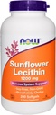 Ahora Foods Sunflower Lecithin 1200mg, 200 Softgels, paquete de 2
