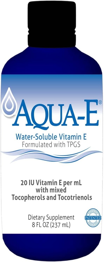 UNIQUE E A.C. Grace Company, Aqua-E Water-Soluble Vitamin E, Tocopherols & Tocotrienols, 8 fl oz (237 ml)