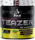 Pre-Workout Powder ← Flavoured, Maximum Performance Fórmula TENIDO 270 Gram, 30 Servir (Lím de limón)