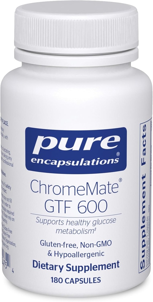 Encapsulaciones puras ChromeMate GTF 600 ← Suplemento para el metabolismo y el músculo magro*
