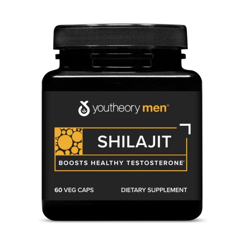 Teoría Shilajit Hombre - 250 mg Shilajit Capsules - Suplemento Energético - Soporta resistencia* - Gluten, Dairy &amp; Soy Gratis - 60 Veg Capsules