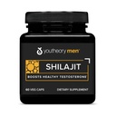 Teoría Shilajit Hombre - 250 mg Shilajit Capsules - Suplemento Energético - Soporta resistencia* - Gluten, Dairy &amp; Soy Gratis - 60 Veg Capsules