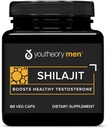 Teoría Shilajit Hombre - 250 mg Shilajit Capsules - Suplemento Energético - Soporta resistencia* - Gluten, Dairy &amp; Soy Gratis - 60 Veg Capsules