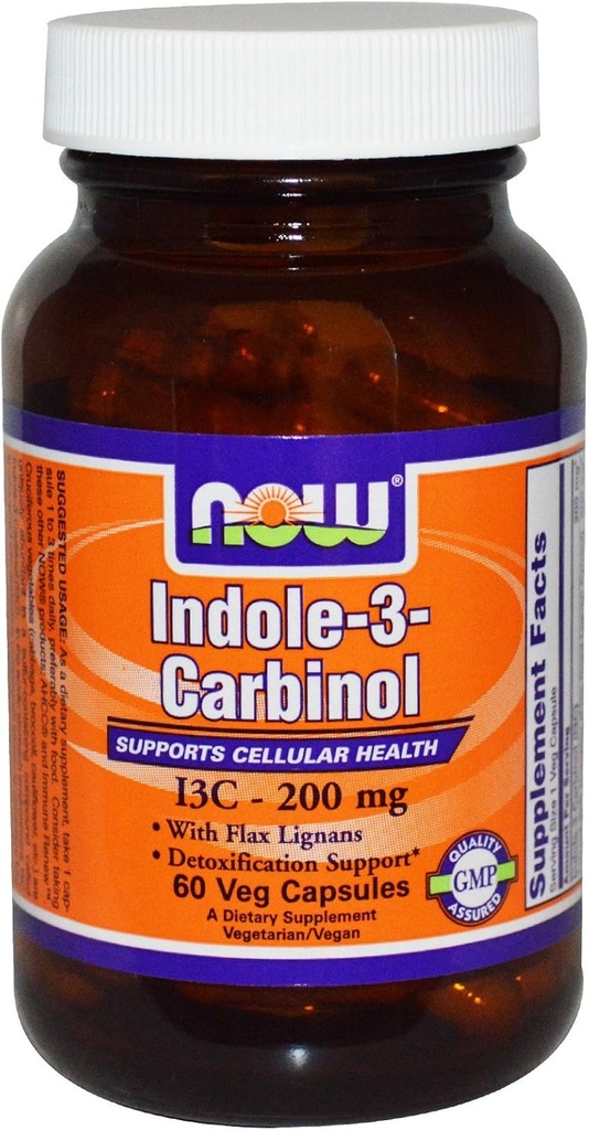 Now Foods Indole-3-Carbinol 200 mg-60 Vegi Caps