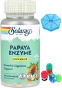 Hecho para Solaray, Papaya Enzyme, Pineapple natural, 90 Chewables + Bono 1 Mini caja para 7 días