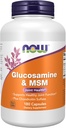 NOW Foods Supplements, Glucosamine & MSM plus Chondroitin Sulfate, Joint Health*, 180 Veg Capsules