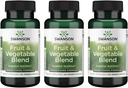 Fruta Swanson Fruto Vegetable Blend - Natural Blend of Over 25 Fruits and Veggies Delivering Essential Nutrients - Powerful Green Foods Veggie Supplement - (60 Veggie Capsules) 3 Pack