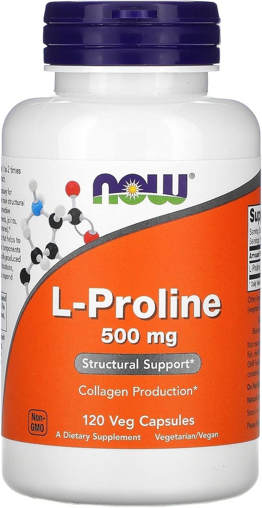 Proline, 500 mg, 120 Vcap por ahora Alimentos (Pack de 4)