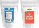 Bundle ¦ Fine Powder Vitamina C, 454 Servings, and Kids Defense Powder (Fruit Punch), 120 Servings