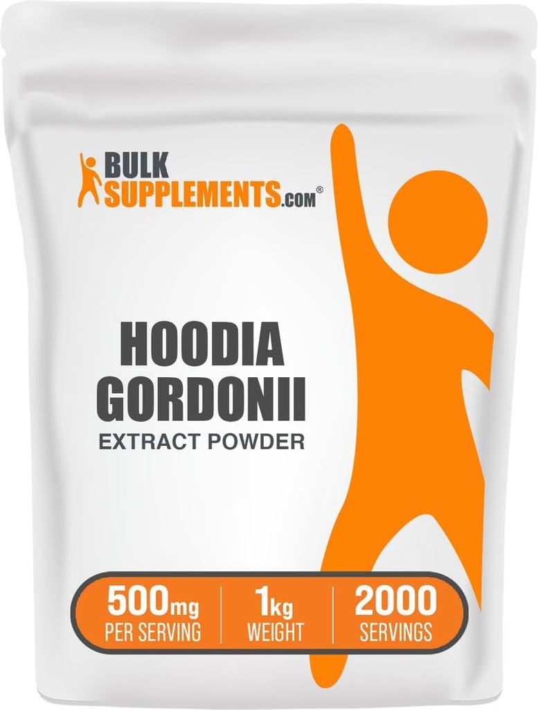 BulkSupplements.com Hoodia Extract Powder - Hoodia Supplement, Hoodia Gordonii Extract - Herbal Supplement, Vegan & Gluten Free, 500mg per Serving, 1kg (2.2 lbs) (Pack of 1)