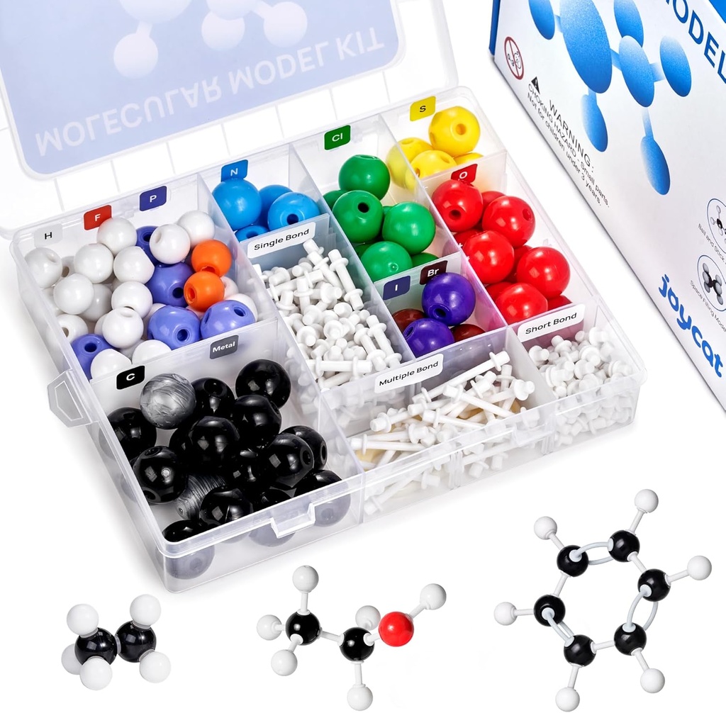JoyCat Molecular Model Kit (238pcs), Organic Chemistry Molecule Science Gifts for Ochem and Inorganic Students and Teachers