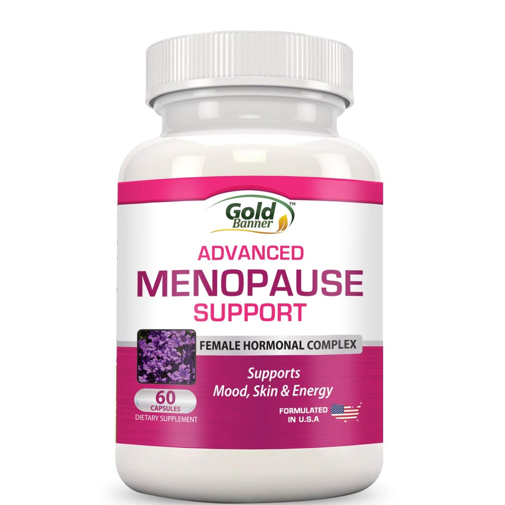 Soporte avanzado de la menopausia - Complejo hormonal natural femenino para flashes calientes, costuras de orina " sequedad vaginal - Cohosh negro, soy isoflavones " Herbal Extract Formula - No incluye hormonas