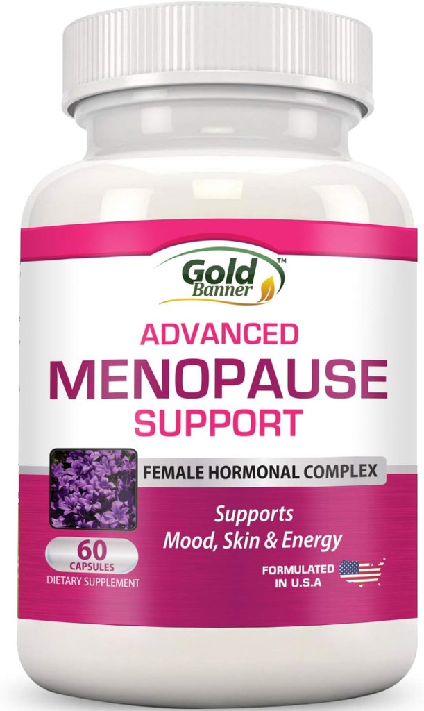 Soporte avanzado de la menopausia - Complejo hormonal natural femenino para flashes calientes, costuras de orina " sequedad vaginal - Cohosh negro, soy isoflavones " Herbal Extract Formula - No incluye hormonas