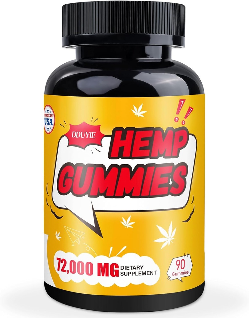 Alta potencia de cáñamo, suplemento de cáñamo orgánico para tiempo de cama, dolor, orina - con extracto de aceite de cáñamo puro - Natural de cáñamo oso de cáñamo - Vegan, no GMO, azúcar libre