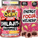 Pure Himalayan Shilajit Gummies - High Potency Gold Grade Resin - Energy Boost and Immune Support for Men and Women with Ashwagandha and Shatavari - 60 Gummy - Strawberry & Banana