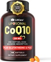 CoQ10-200mg-Softgels, 120 Servings Liposomal CoQ10 PQQ &amp; Black Pepper Extract for Maximum Absorption - Ultra Ubiquinone Coenzyme Q10 Suplemento Powerful Antioxidant Supports Hear-t &amp; Energy Boost