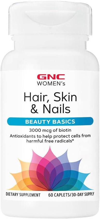 Pelo de las mujeres GNC, Esquía &amp; uñas ← Daily Multivitamin Blend ← Biotina (3.000 mcg), Ácido hialurónico, Vitaminas C &amp; E con Niacin ← Antioxidantes añadidos ← Apoyo a la salud y la belleza de las mujeres