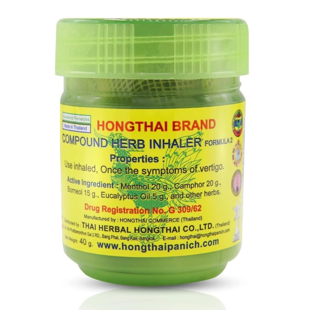 Inhalador tradicional tailandés de Hong tailandés