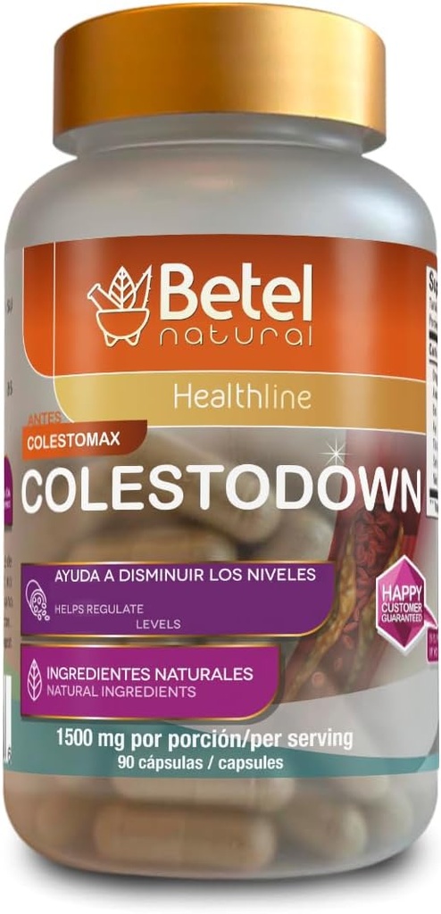 Betel Natural Colestomax Capsules saludables niveles de colesterol - 90 cápsulas