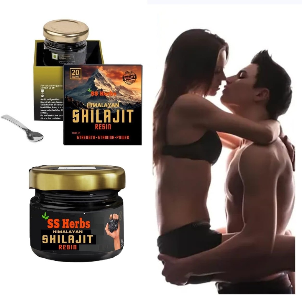 Puro Himalayan Shilajit Resin, 20g - Natural &amp; Lab-Tested, Rich in Fulvic &amp; Humic Acid, 85+ Trace Minerals, Golden Grade Max Strength, para Hombres &amp; Mujeres