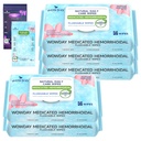 Flushable Hemorrhoid Wipes  Medicated Witch Hazel Wipes Ph Balanced  304 Count Fragrance Free Adult Hemorrhoid Treatment Witch Hazels Wipe for Butt Itch Relief Soothing