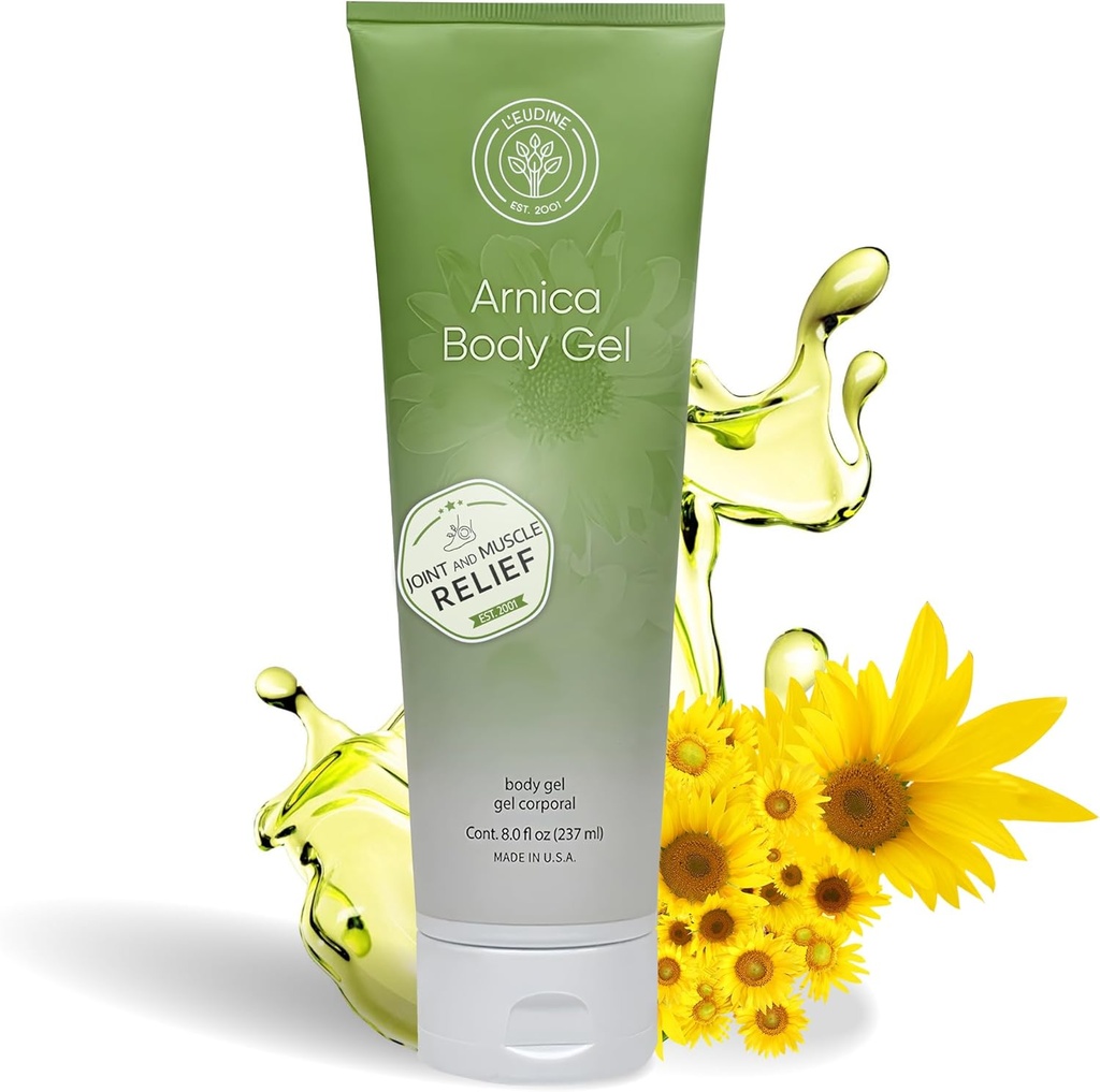 L’EUDINE Arnica Bruise Gel - Arnica Gel Máximo Fuerza para Bruising y Hinchazón - Crema de Brusorbing Fast Absorbing para Treating Muscle Soreness - Fórmula Natural, 8 Fl Oz