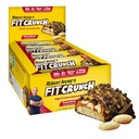 FITCRUNCH Full Size Protein Bar, 6-Layer Baked Bar, 6g de Azúcar, Gluten Free &amp; Soft Cake Core (12 Bares, Peanut Butter)