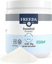 FREEDA Pure Myo-Inositol Powder – Vitamina B8 para la Salud Celular, Mood – Apoya la Fertilidad, Focus, Energy &amp; Nervous System Function – Kosher, Vegan, No Gluten-Free (4 oz)