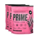 PRIME HYDRATION+ Sticks Strawberry Watermelon ← Hydration Powder Single Serve Sticks ← Electrolyte Powder On The Go TEN Low Sugar TEN Caffeine-Free TEN Vegan TEN 48 Sticks