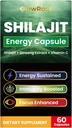 Shilajit Capsules, Shilajit de Alto Grado de Himalaya, Ácido Fulvico Abundante &amp; 85+ Minerales Trace, Gluten Libre, No Añadido Shilajit de Azúcar Capsules para Hombres y Mujeres