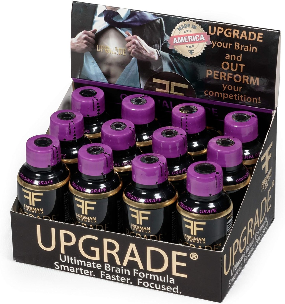 Suplemento cerebral de actualización - Mejoras de memoria, concentración, foco " Claridad - Blend propietario de AAKG con Beta Alanine, Alpha GPC, Green Tea " Ginkgo Biloba-2 Fl oz (12 Pack)