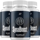 SynaBoost Brain Supplement Capsules – All-Natural Maximum Strength Formula for Enhanced Memory and Focus Pills, Syna Boost Support and Reviews (3 Pack – 180 Capsules)