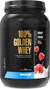 Maxler 100% Golden Whey Protein - 23g de Proteína por Servir - Premium Whey Protein Powder para Pre Post Workout - Fast-Absorbing Whey Concentrate, Isolate & Hydrolysate Blend - Strawberry Cream 2 lb