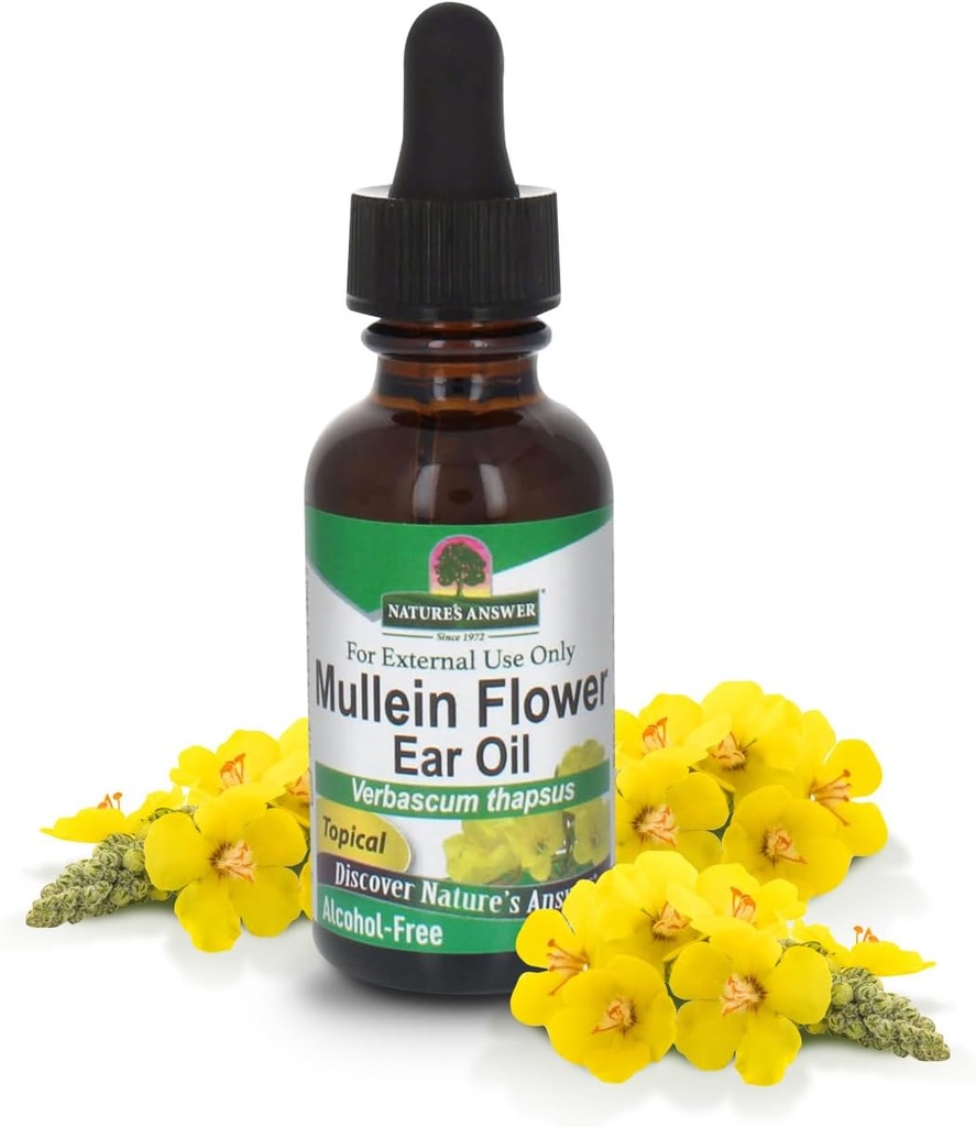 Nature's Answer Alcohol-Free Mullein Flower Ear Oil
